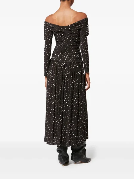 Rochie Isabel Marant cu buline de costum negru