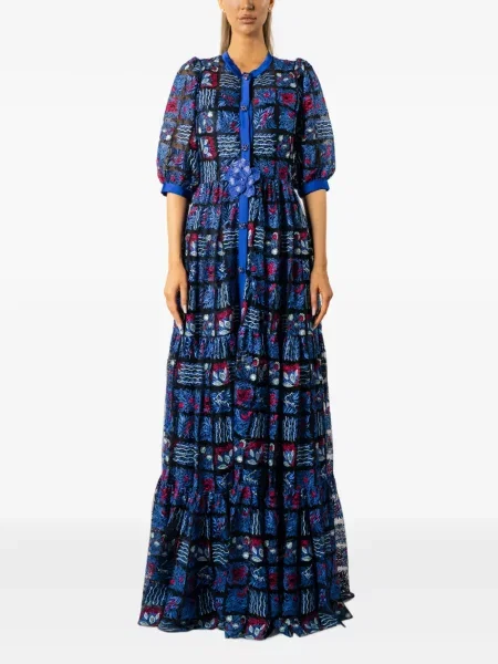 Rochie maxi Miau By Clara Rotescu albastru