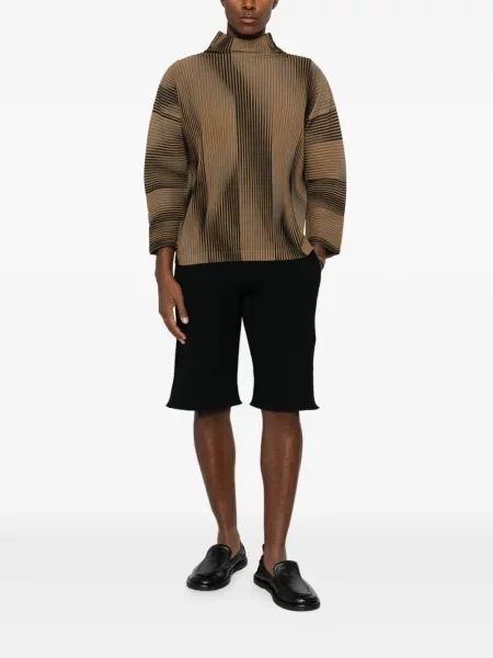 Gradient πουκάμισο Homme Plissé Issey Miyake καφέ