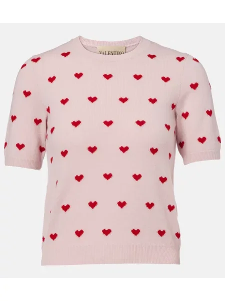 Pulover Valentino de lână roz