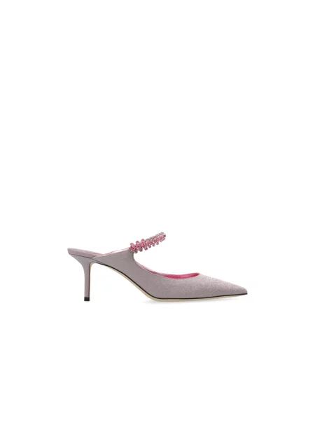 Klapki mules Jimmy Choo różowe