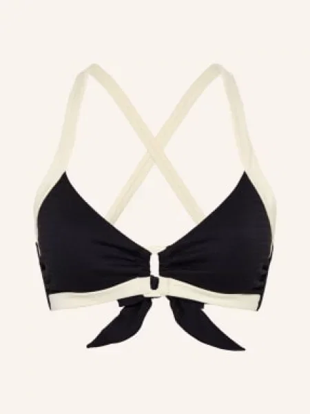 Seafolly Bustier Bikiny Bandwave / režná černá