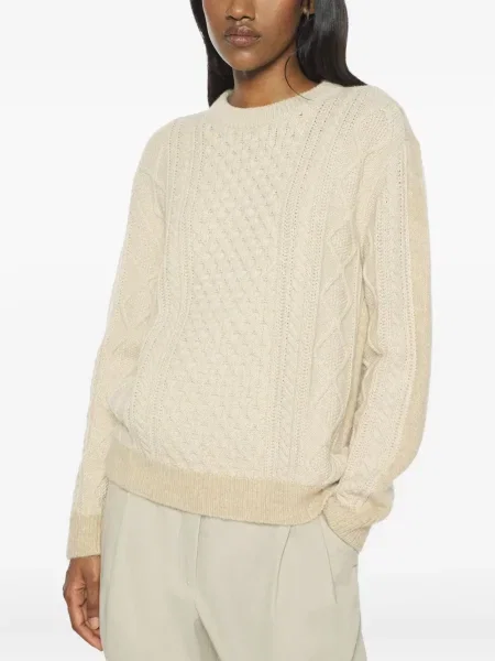 Pulover Maison Kitsune cu decolteu rotund