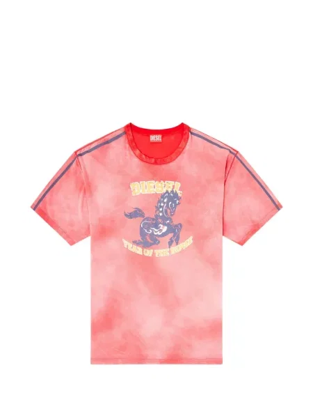 Tricou Diesel cu imagine roșu