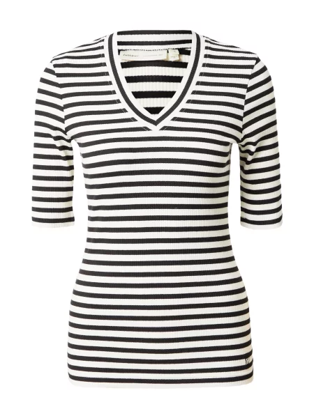 InWear Tricou Dagna negru alb