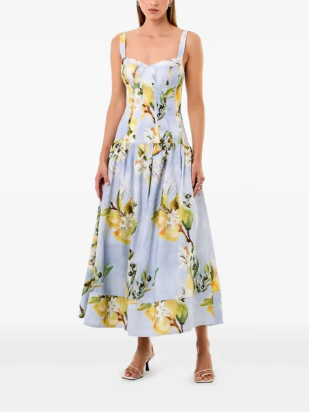 Rochie midi Nicholas albastru