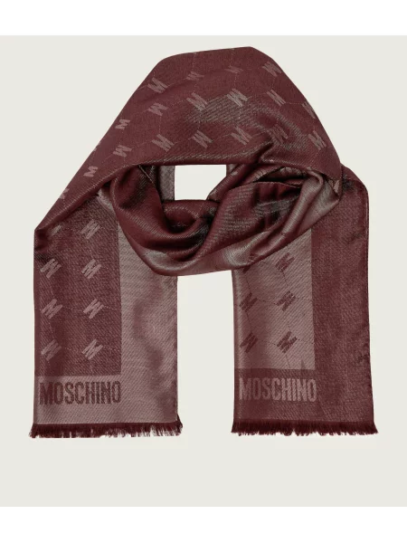 Moschino Șal | cu adaos de mătase și lână