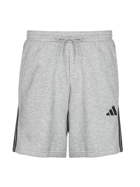 Frotir bermuda kratke hlače Adidas s črtami siva