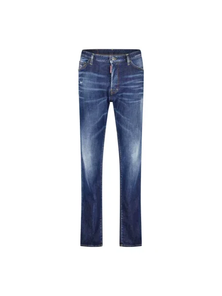 Jeansy Dsquared2 z przetarciami niebieskie