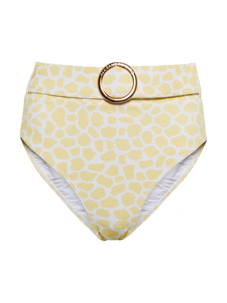 Bikini Alexandra Miro cu talie înaltă alb