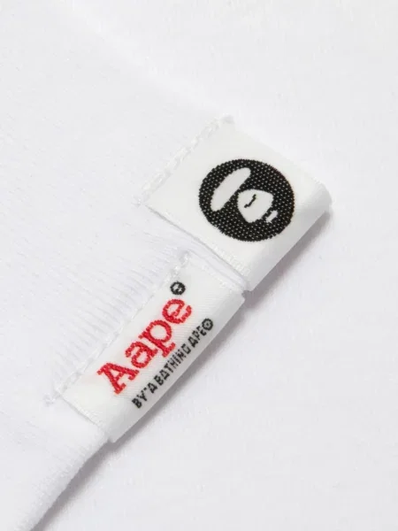 Μπλούζα Aape By *a Bathing Ape® με σχέδιο παραλλαγής λευκό