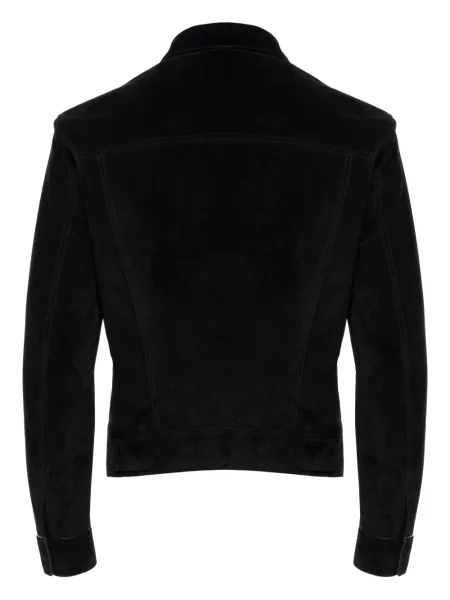 Cămașă Tom Ford din piele negru