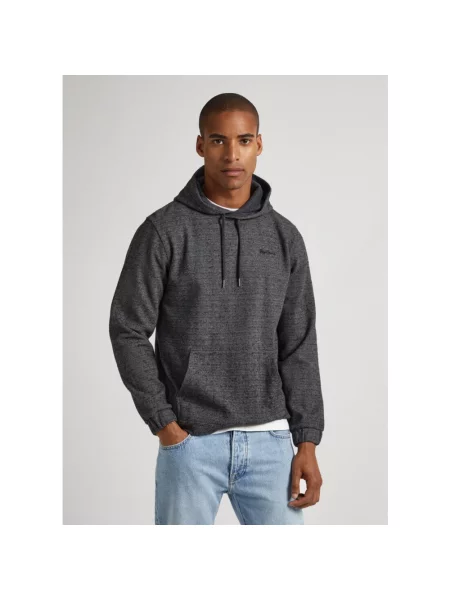 Bluza z kapturem Pepe Jeans z kapturem szara