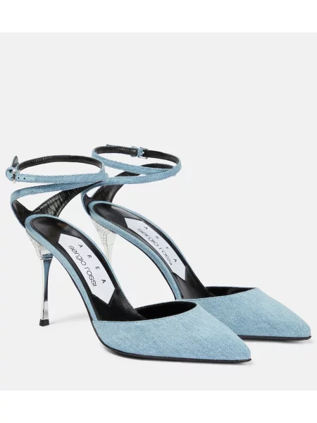 Pantofi cu toc Area albastru