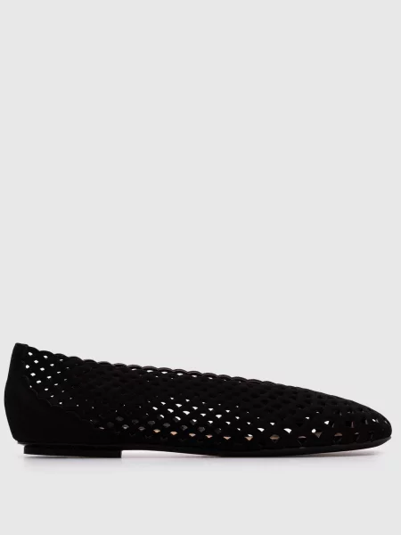 Замшеві балетки Micro Mermaid Sergio Rossi чорні