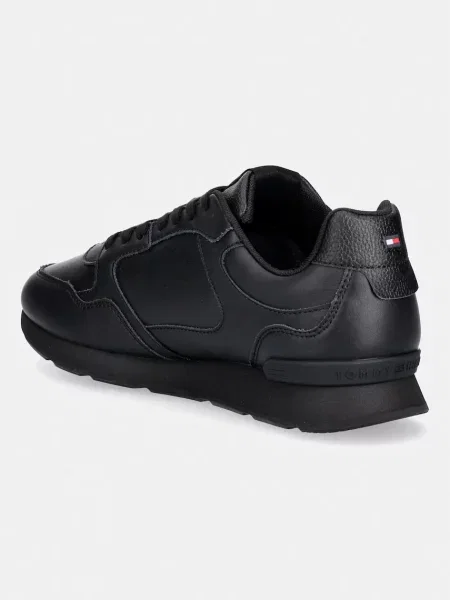 Tommy Hilfiger LIGHT EVA RUNNER LEATHER sneakersy skórzane czarne