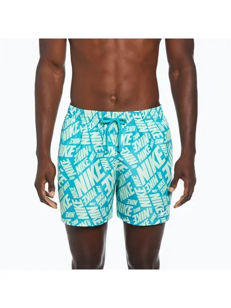 Bărbați Nike Tossed 5 "Volley pantaloni scurți de înot vapor verde