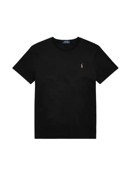 Koszulka Ralph Lauren z logo klasyczna do golfa czarna