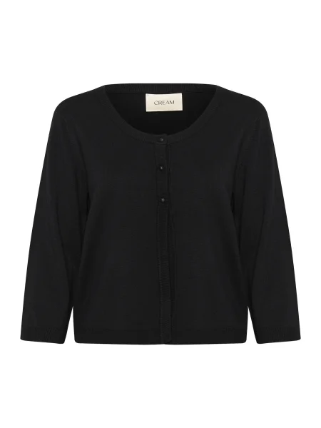 Cream Geacă tricotată Villea' negru