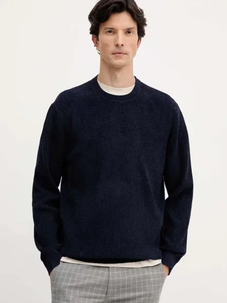 BOSS pulover bleumarin