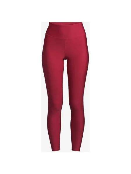 Długie legginsy Casall Graphic High Waist granatowo bordowe 34 czerwone