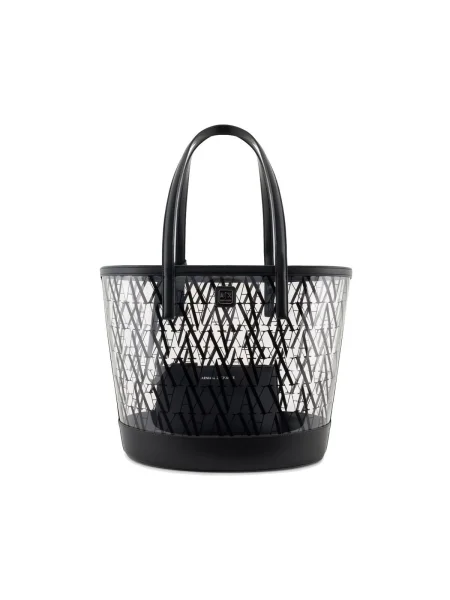 Shopper kabelka Eax čierna