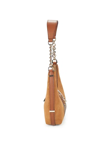 Geanta de piele Guess din piele maro