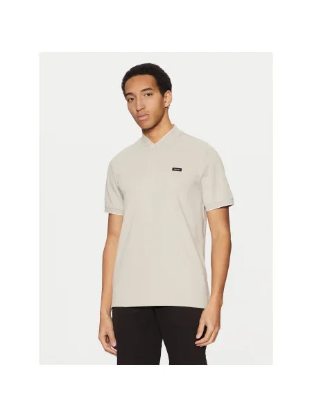 Calvin Klein Pólóing Regular Fit bézs