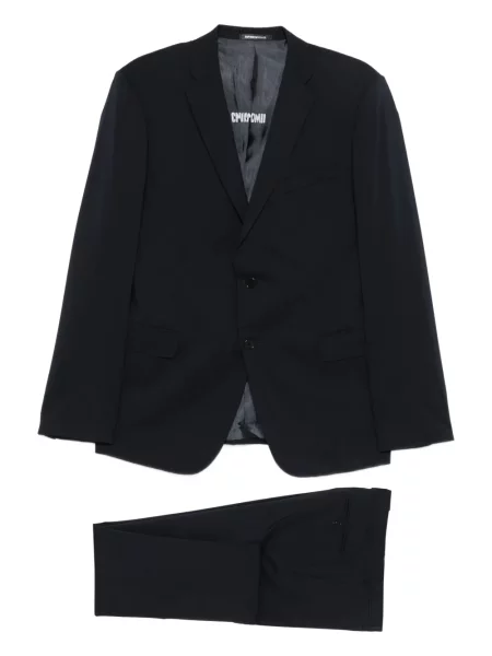 Öltöny Emporio Armani hajtókával fekete