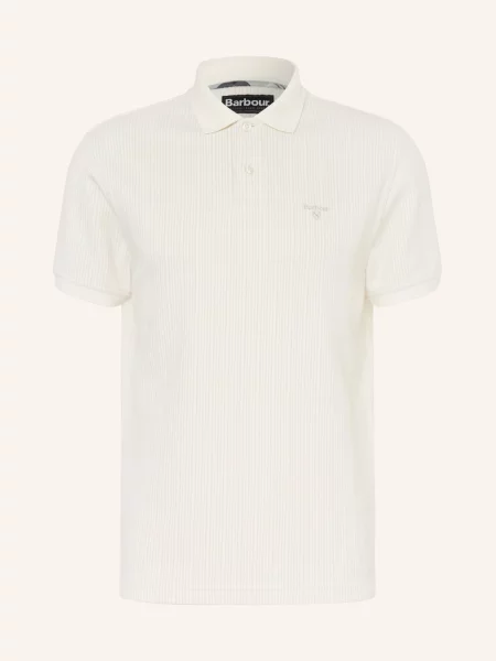 Barbour Jerseyové Polo Tričko Harworth Tailored Fit krémová béžová