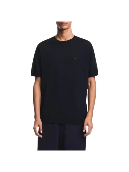 Sweter Emporio Armani niebieski