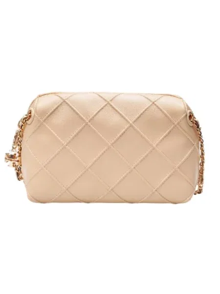 Torebka crossbody Tory Burch skórzana beżowa