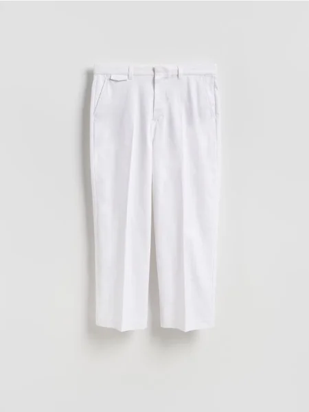 Reserved Pantaloni straight alb