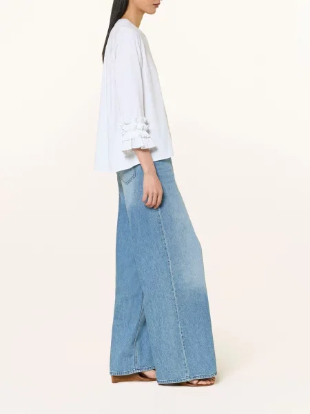 Milano Italy Džíny S Širokými Nohavicemi denim
