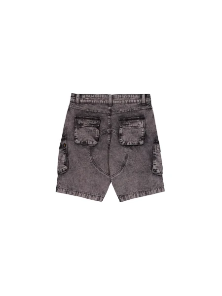 Alpha Industries Džínsové šortky Canvas Acid Short čierna