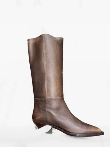 Botine Notabene din piele maro