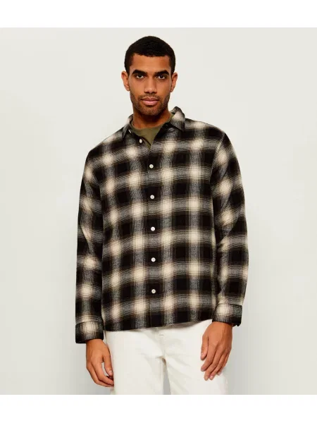 AllSaints Cămașă Baseline | Relaxed fit verde