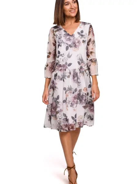 Sukienka maxi Stylove szara