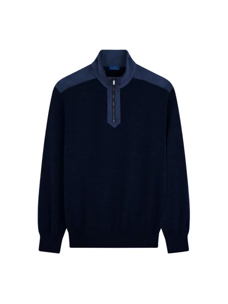 Sweter Paul & Shark wełniany niebieski