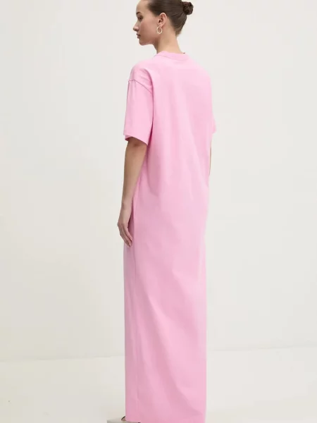 Сукня MSGM maxi пряма рожевий