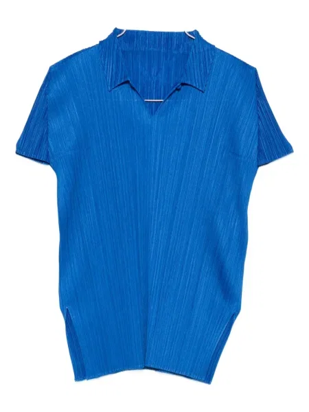 Plisirani top Pleats Please Issey Miyake plava