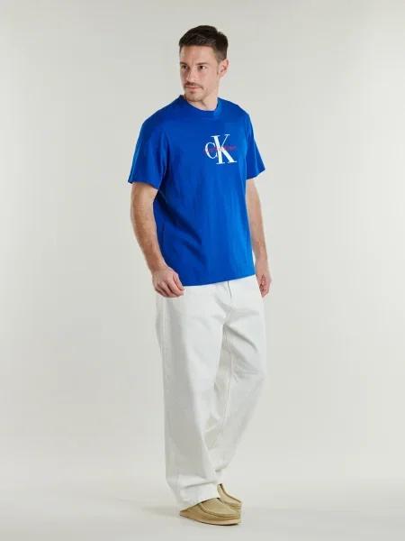Tricou Calvin Klein Jeans albastru