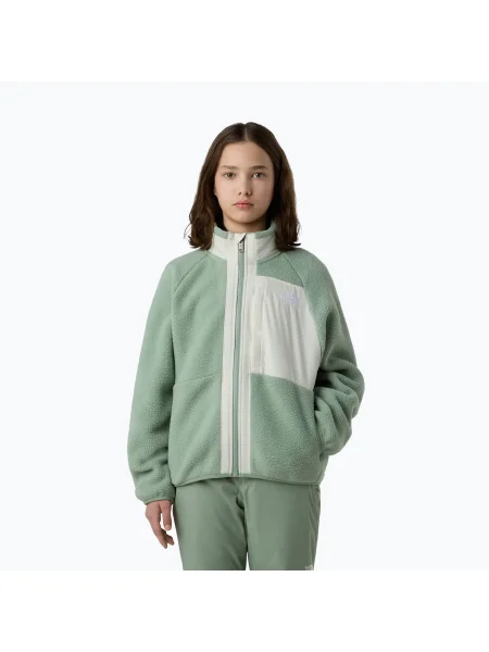 The North Face Yumiori Full Zip pala moha/fehér dűne gyermek fleece melegítőfelső. Méret: XS fehér