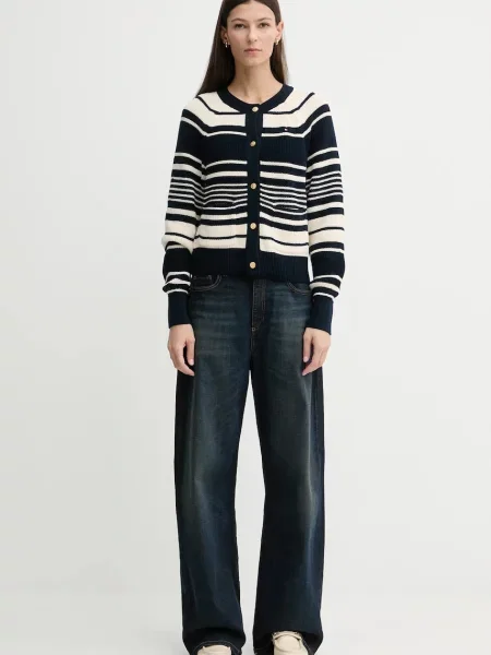 Tommy Hilfiger kardigan lekki granatowy