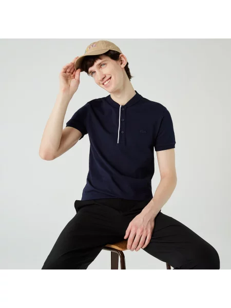 Поло Lacoste синее