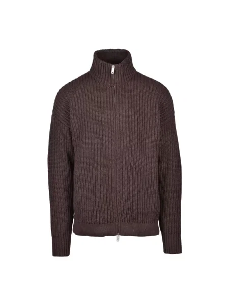Sweter Emporio Armani brązowy