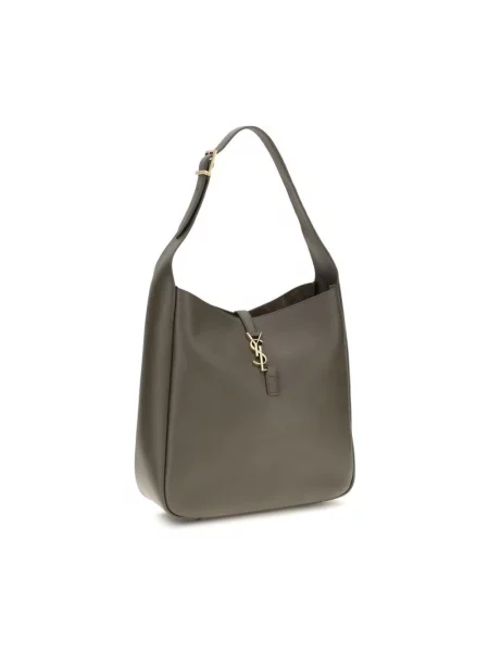 Torebka Saint Laurent skórzana zielona