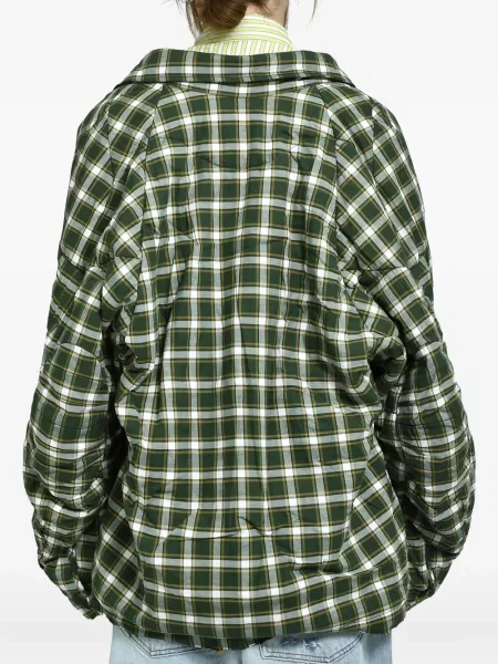 Plisirana mini košulja Natasha Zinko zelena