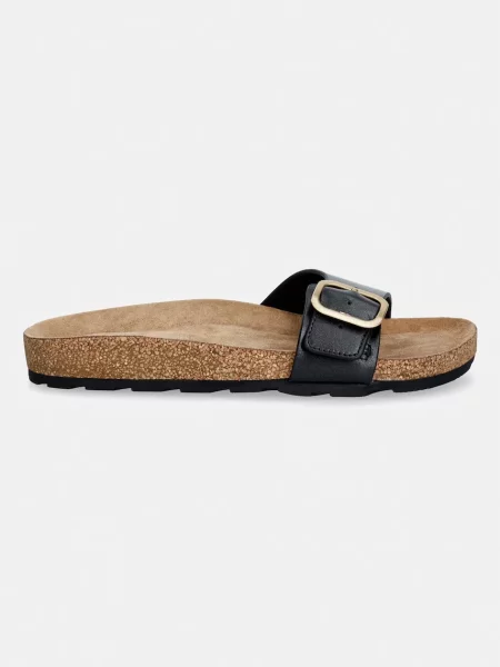 Tommy Hilfiger De piele șlapi negru