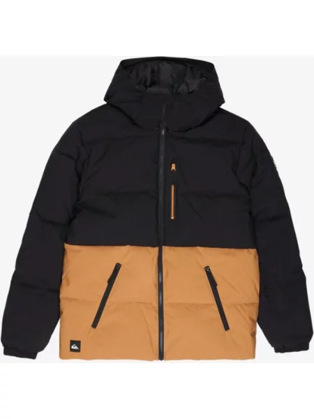 Kurtka z kapturem Quiksilver Highland granatowa brązowa S niebieska